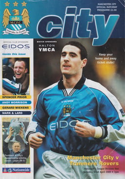 Manchester City v Tranmere Rovers programme cover
